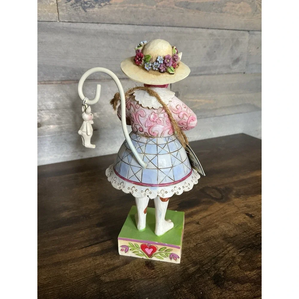 Jim Shore Kitty So Pretty Easter Cat Holding Basket Of Eggs Enesco 7